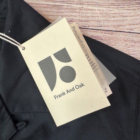 Frank And Oak The Pyjama Shirt Black XS/S Hemp Cotton Blend NWT‎ Sleepwear - Picture 7 of 10